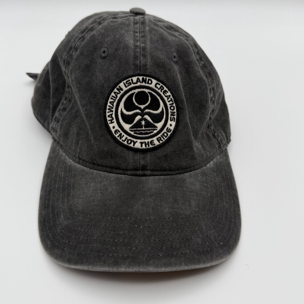 HIC Hawaiian Island‎ Creations "Enjoy The Ride" Adjustable Hat Black Cap